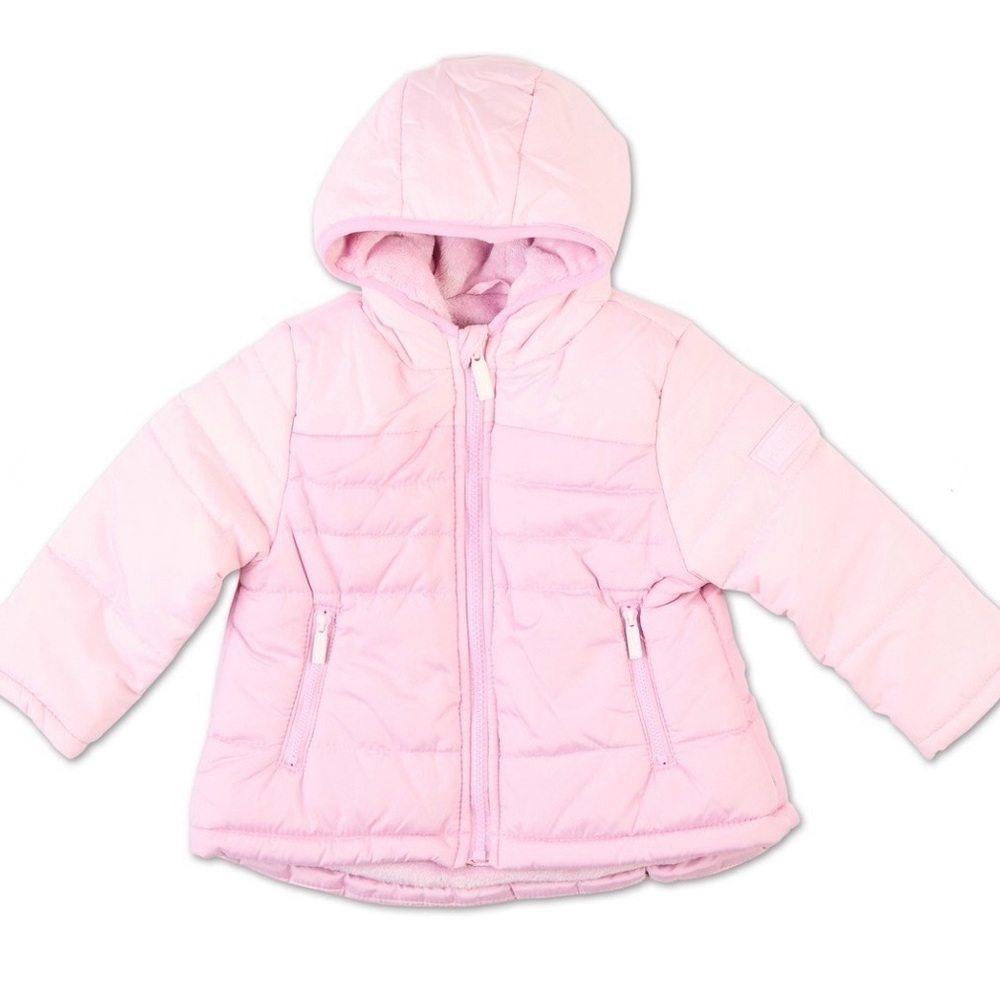 NEW Hunter Pink Hooded Puffer Jacket